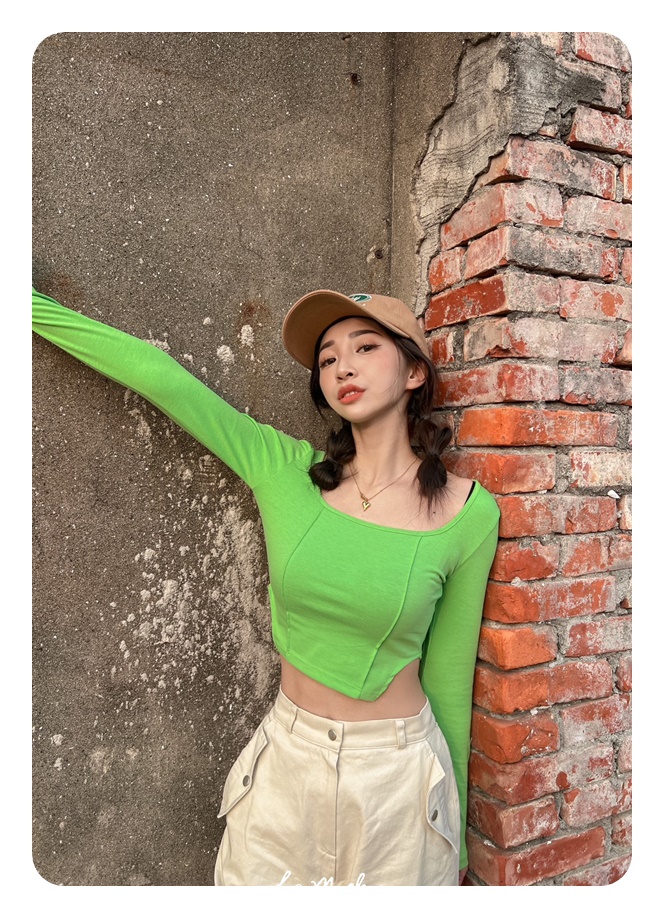 縮腰側邊簍空性感上衣(闆娘.花花清單)
